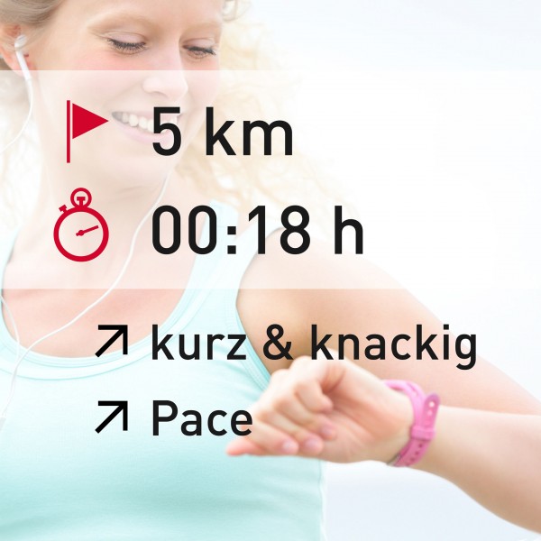 5 km - 00:18 h - intensity - Pace