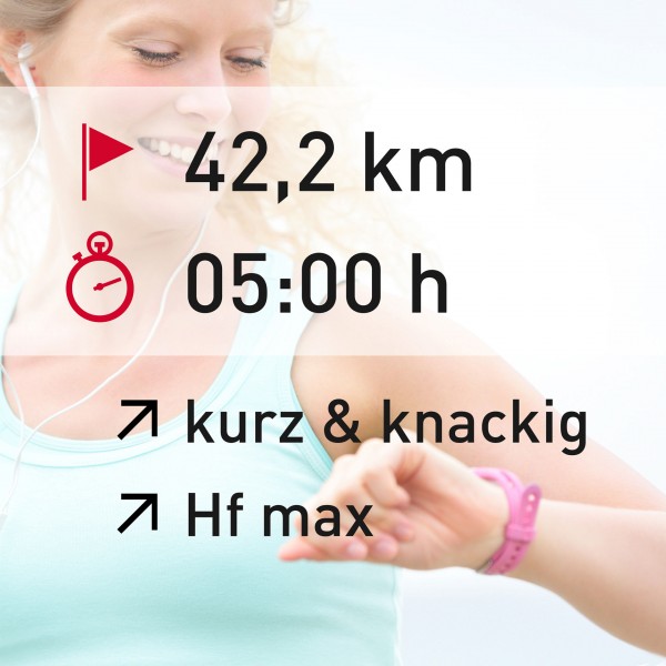 42,2 km - 05:00 h - intensity - Herzfrequenz