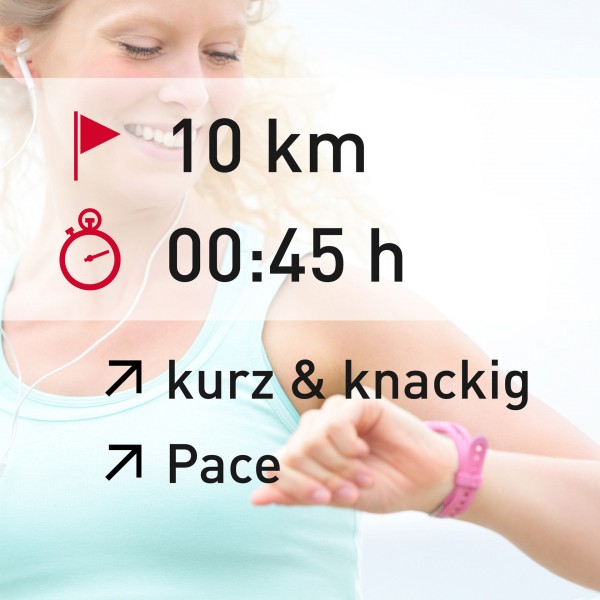10 km - 00:45 h - intensity - Pace