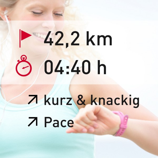 42,2 km - 04:40 h - intensity - Pace