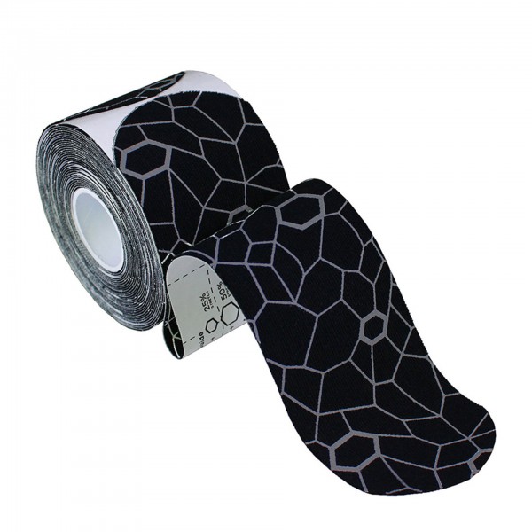 Produktbild TheraBand Kinesiology Tape Precut Rollen (20 Tapes á 25,4 x 5 cm), schwarz