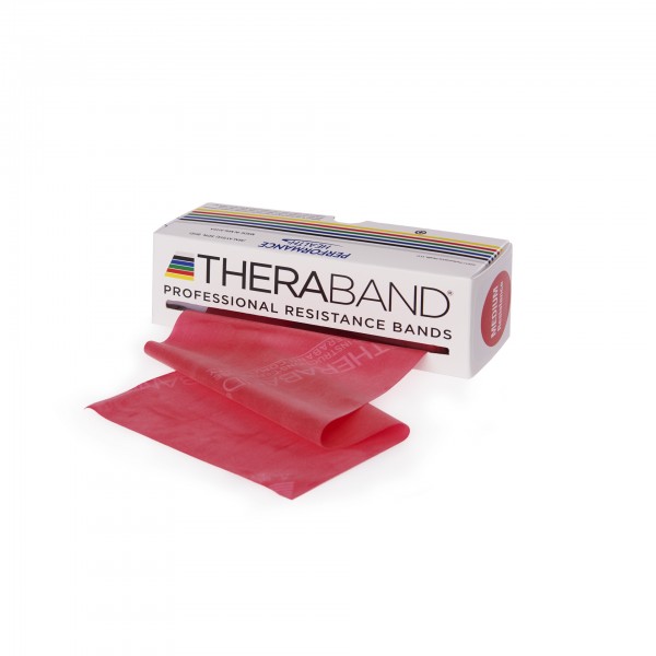 Produktbild TheraBand Übungsband 5,50 m, mittel stark / rot